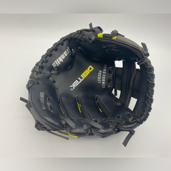 Franklin Black & Yellow T-ball Fielding Glove 8in - Picture 2 of 10